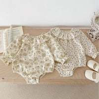 Load image into Gallery viewer, Baby Kid Girls Flower Print Rompers Wholesale 240301132
