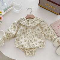 Load image into Gallery viewer, Baby Kid Girls Flower Print Rompers Wholesale 240301132
