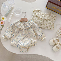 Load image into Gallery viewer, Baby Kid Girls Flower Print Rompers Wholesale 240301132
