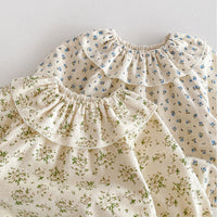 Load image into Gallery viewer, Baby Kid Girls Flower Print Rompers Wholesale 240301132
