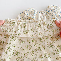Load image into Gallery viewer, Baby Kid Girls Flower Print Rompers Wholesale 240301132
