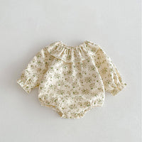 Load image into Gallery viewer, Baby Kid Girls Flower Print Rompers Wholesale 240301132
