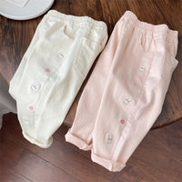 Load image into Gallery viewer, Baby Kid Girls Animals Embroidered Pants Wholesale 240301135
