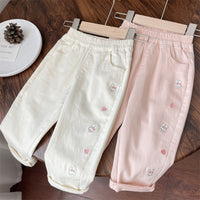 Load image into Gallery viewer, Baby Kid Girls Animals Embroidered Pants Wholesale 240301135
