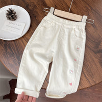 Load image into Gallery viewer, Baby Kid Girls Animals Embroidered Pants Wholesale 240301135
