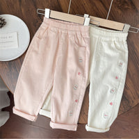 Load image into Gallery viewer, Baby Kid Girls Animals Embroidered Pants Wholesale 240301135
