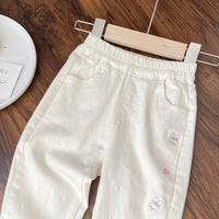 Load image into Gallery viewer, Baby Kid Girls Animals Embroidered Pants Wholesale 240301135
