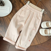 Load image into Gallery viewer, Baby Kid Girls Animals Embroidered Pants Wholesale 240301135
