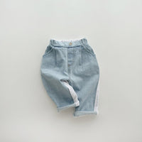 Load image into Gallery viewer, Baby Kid Boys Solid Color Striped Pants Wholesale 24030114
