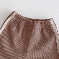 Load image into Gallery viewer, 2 Pieces Set Baby Kid Girls Boys Solid Color Tops And Shorts Wholesale 240301145
