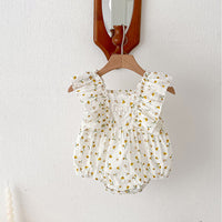 Load image into Gallery viewer, Baby Kid Girls Flower Print Rompers Wholesale 240301146
