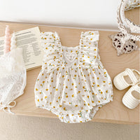 Load image into Gallery viewer, Baby Kid Girls Flower Print Rompers Wholesale 240301146
