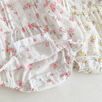 Load image into Gallery viewer, Baby Kid Girls Flower Print Rompers Wholesale 240301147
