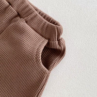 Load image into Gallery viewer, 2 Pieces Set Baby Kid Boys Solid Color Tops And Shorts Wholesale 240301149
