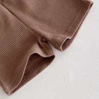 Load image into Gallery viewer, 2 Pieces Set Baby Kid Boys Solid Color Tops And Shorts Wholesale 240301149
