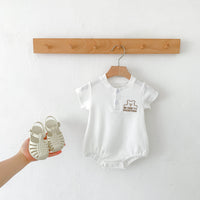 Load image into Gallery viewer, 2 Pieces Set Baby Kid Boys Solid Color Cartoon Tops And Shorts Wholesale 240301150
