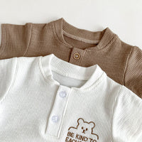 Load image into Gallery viewer, 2 Pieces Set Baby Kid Boys Solid Color Cartoon Tops And Shorts Wholesale 240301150
