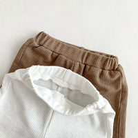 Load image into Gallery viewer, 2 Pieces Set Baby Kid Boys Solid Color Cartoon Tops And Shorts Wholesale 240301150
