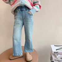 Load image into Gallery viewer, Kid Girls Solid Color Pants Jeans Wholesale 240301151
