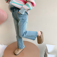 Load image into Gallery viewer, Kid Girls Solid Color Pants Jeans Wholesale 240301151
