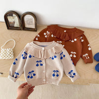 Load image into Gallery viewer, Baby Kid Girls Fruit Cardigan Wholesale 240301152
