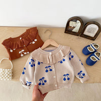 Load image into Gallery viewer, Baby Kid Girls Fruit Cardigan Wholesale 240301152
