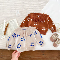 Load image into Gallery viewer, Baby Kid Girls Fruit Cardigan Wholesale 240301152
