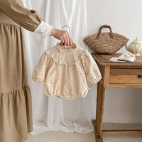 Load image into Gallery viewer, Baby Kid Girls Flower Print Rompers Wholesale 240301156
