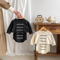 Load image into Gallery viewer, 2 Pieces Set Baby Kid Girls Boys Letters Tops And Shorts Wholesale 240301168
