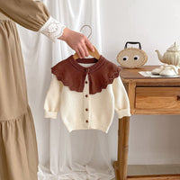 Load image into Gallery viewer, Baby Kid Girls Color-blocking Cardigan Wholesale 240301169
