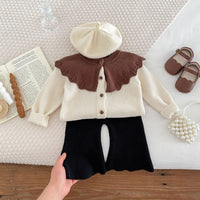 Load image into Gallery viewer, Baby Kid Girls Color-blocking Cardigan Wholesale 240301169
