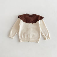Load image into Gallery viewer, Baby Kid Girls Color-blocking Cardigan Wholesale 240301169
