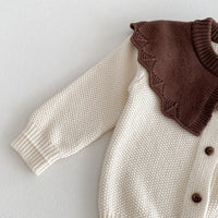 Load image into Gallery viewer, Baby Kid Girls Color-blocking Cardigan Wholesale 240301169
