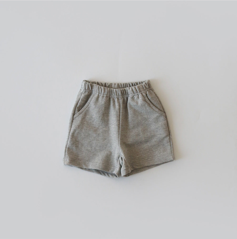 Baby Kid Girls Boys Solid Color Shorts Wholesale 24030118