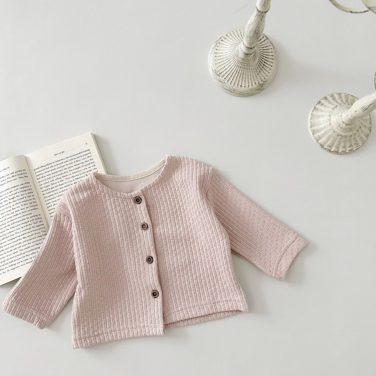 Baby Girls Solid Color Cardigan Wholesale 240301180