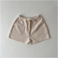 Load image into Gallery viewer, 2 Pieces Set Baby Kid Girls Solid Color Tops And Shorts Wholesale 24030119
