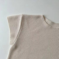 Load image into Gallery viewer, 2 Pieces Set Baby Kid Girls Solid Color Tops And Shorts Wholesale 24030119
