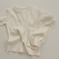 Load image into Gallery viewer, 2 Pieces Set Baby Kid Girls Solid Color Muslin&amp;Ribbed Tops And Pants Wholesale 24030122
