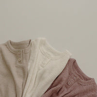 Load image into Gallery viewer, 2 Pieces Set Baby Kid Girls Solid Color Muslin&amp;Ribbed Tops And Pants Wholesale 24030122
