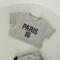 Load image into Gallery viewer, 2 Pieces Set Baby Kid Girls Letters Tops And Shorts Wholesale 24030123
