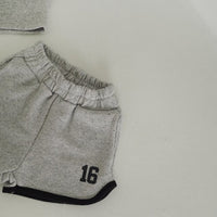 Load image into Gallery viewer, 2 Pieces Set Baby Kid Girls Letters Tops And Shorts Wholesale 24030123
