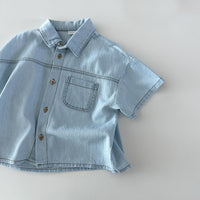 Load image into Gallery viewer, 2 Pieces Set Baby Kid Unisex Solid Color Tops And Shorts Wholesale 24030126

