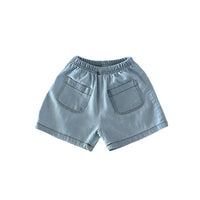 Load image into Gallery viewer, 2 Pieces Set Baby Kid Unisex Solid Color Tops And Shorts Wholesale 24030126
