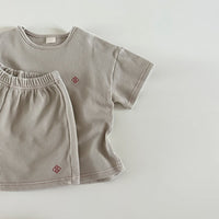 Load image into Gallery viewer, 2 Pieces Set Baby Kid Girls Boys Solid Color Tops And Shorts Wholesale 24030127
