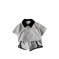 Load image into Gallery viewer, 2 Pieces Set Baby Kid Girls Boys Striped Tops And Shorts Wholesale 24030129
