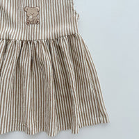 Load image into Gallery viewer, Baby Kid Girls Striped Cartoon Dresses Wholesale 24030130
