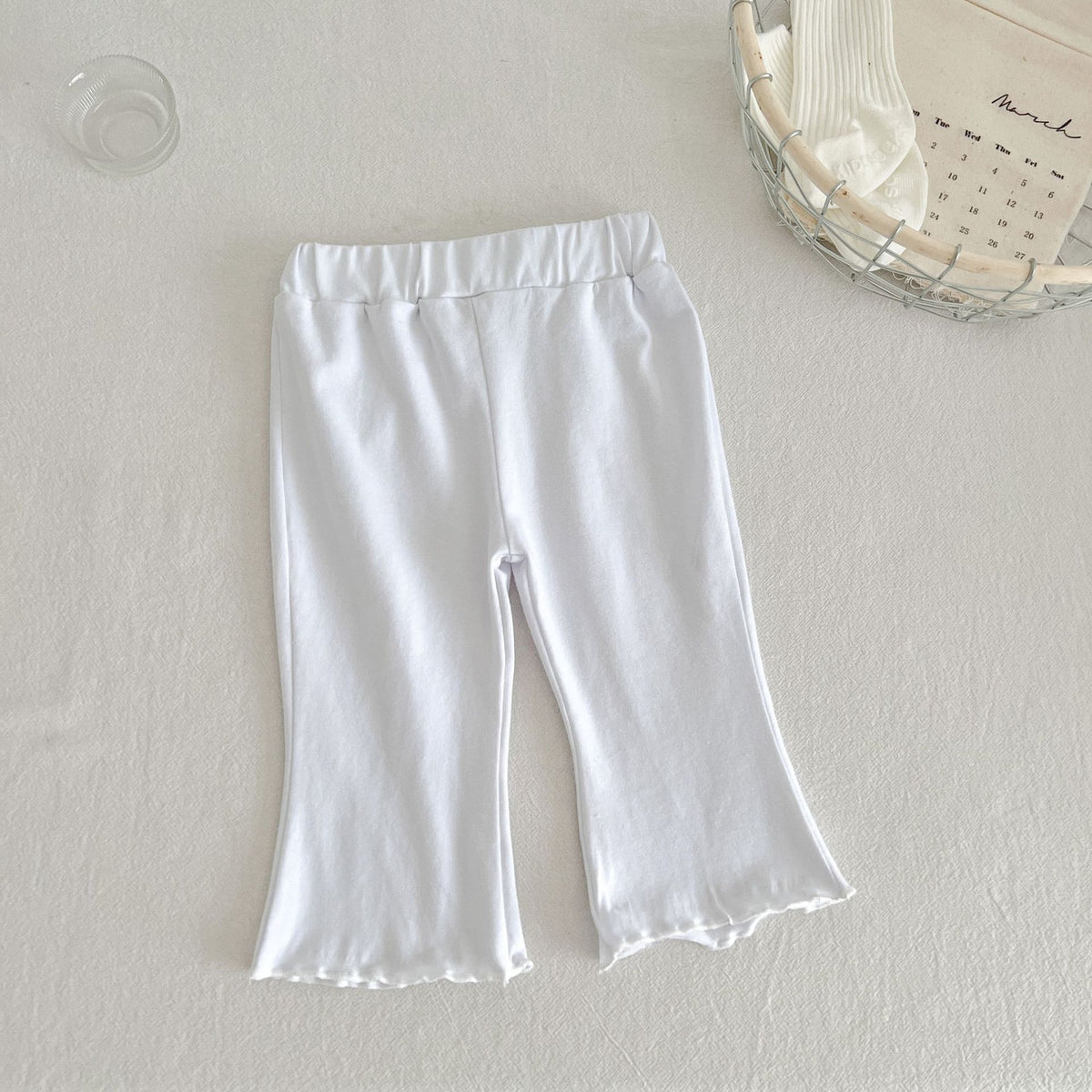 Baby Kid Girls Solid Color Pants Wholesale 24030131
