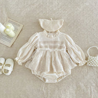 Load image into Gallery viewer, Baby Girls Solid Color Rompers Wholesale 24030132

