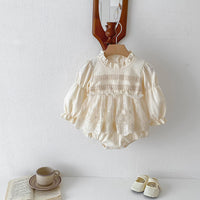 Load image into Gallery viewer, Baby Girls Solid Color Rompers Wholesale 24030132
