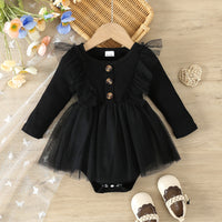 Load image into Gallery viewer, Baby Girls Solid Color Rompers Wholesale 24030136
